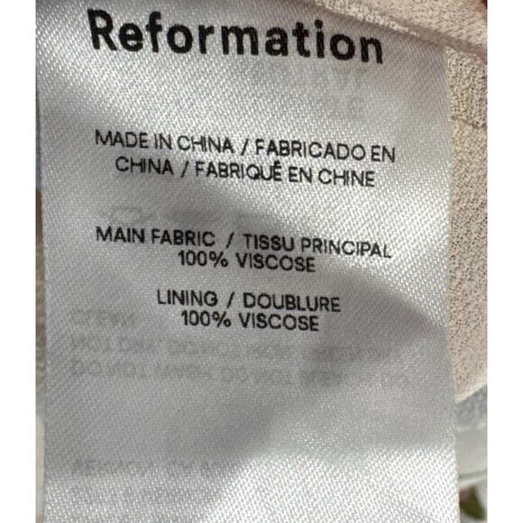 Reformation Arta Dress In Donna Womens Size 4 Floral Print Strapless Romantic - Picture 8 of 8